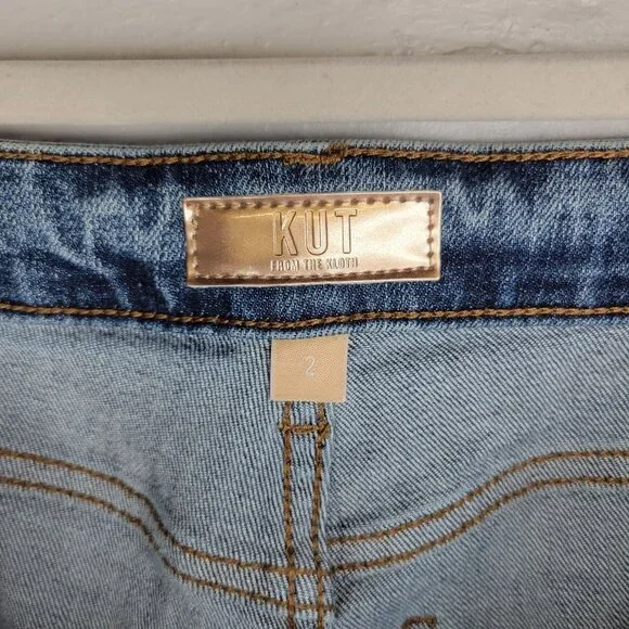 Kut From The Kloth Women's Size 2 Jeans Sienna Baggy Boyfriend Crop - Picture 3 of 5